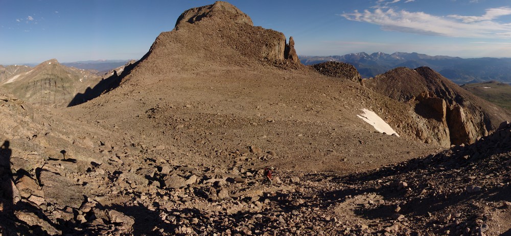 Longs Peak from near Meeker pano